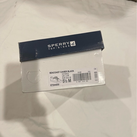 Woman’s Sperry topsiders glitter black size 5.5 - Picture 2 of 14